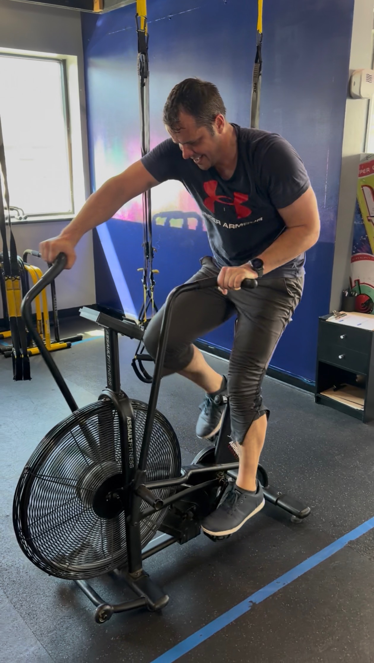 Assault bike sprint